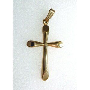 Very Nice Estate Found 14K Gold Filled Cross Pendant Signed M